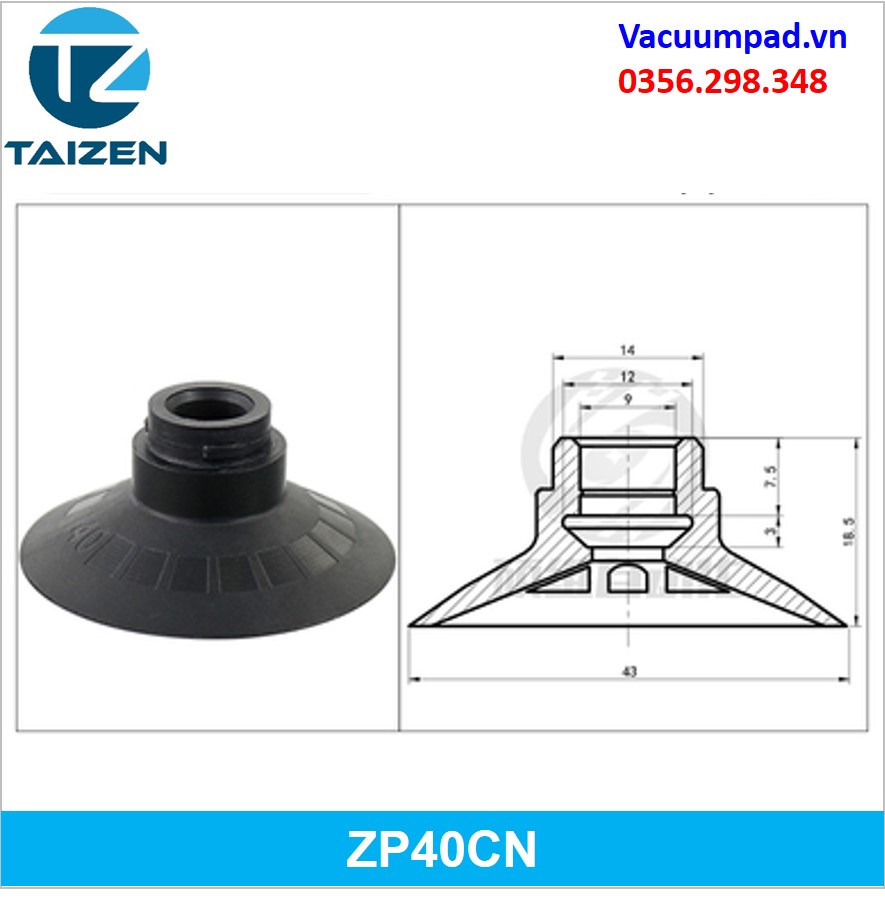 Giác hút chân không ZP40CN